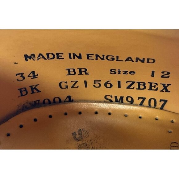 Dr Martens Vintage Y2K Oxford Ankle Brown Shoes Boots US 13 UK 12 England GZ1561 main image 8